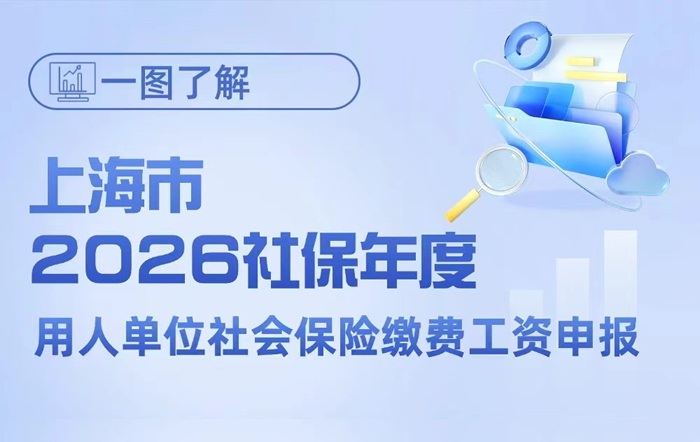 一圖了解：上海市2026社保年度用人單位社會保險繳費工資申報