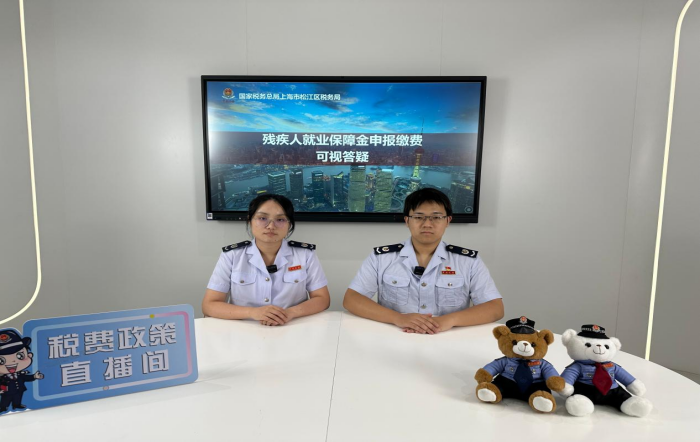 松江区税务局开展残疾人就业保障金申报缴费可视答疑